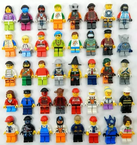 LEGO Random Minifigure LOT of 10x BRAND NEW GENUINE City Town Space Castle BULK