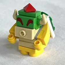 LEGO Super Mario 64 Question Mark Block 71395 Bowser Brick Built Minifig
