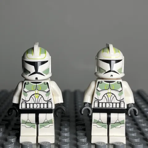 LEGO Horn Company Clone Trooper Minifigure 7913 Star Wars sw0298 CMF Lot Of 2 3i
