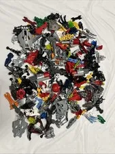 Lego 1.6 Pounds+ Bulk Bionicle Parts, Weapons, Masks, & Some Other Buildables