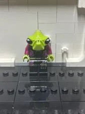 LEGO Alien Pilot Minifigure Minifig Space Alien Conquest Missing Head