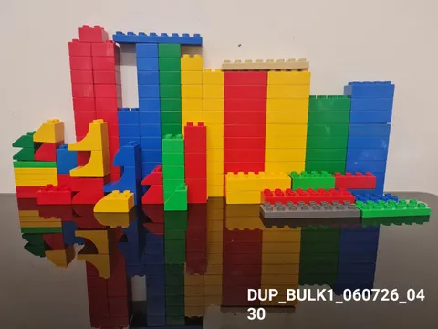 DUPLO LEGO Bulk Lot Mixed Blocks Multiple Colours, Curved, Flat Assorted
