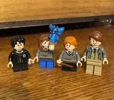 LEGO Lot Of 4 Harry Potter Minifigures- Harry Ron Hermoine Lupin