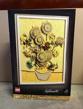 LEGO Art Vincent van Gogh Sunflowers 31215 2615 pcs Display Stand 18+