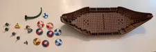 Lego Dark Brown Boat Hull Pieces Ship 7018 53452 Vikings Shields Weapon Serpent