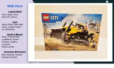 LEGO City Yellow Bulldozer Toy Building Set, 60466, New, US, Sealed, in hand