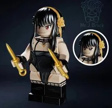 Mr J Brick Minifigure Custom Joel Forger Battle Suit Version