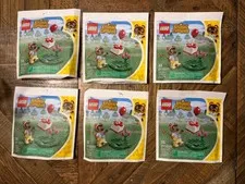 LOT OF 6 (Six) LEGO Animal Crossing Tom Nook and Flying Present 30731