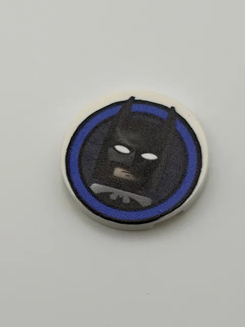 Batman Video Game Batman Character Icon - Printed On Real A 3x3 LEGO Brick
