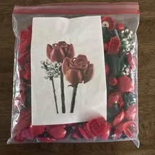 Lego Set 10328 Red Rose Bouquet