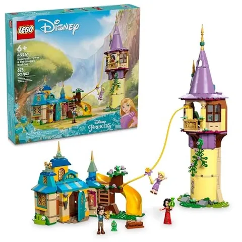 LEGO Disney Princess Rapunzel's Tower&Tha Snugly Duckling Toy Bricks Girl