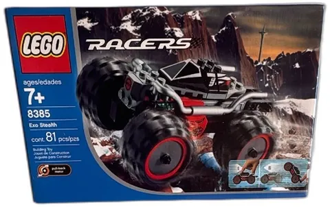 LEGO Racers 8385 Exo Stealth 81 Piece Set 2003 Pull Back Motor Sealed Box