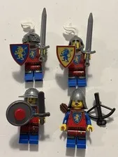 New Lego Lion Knight Minifigures Set Of 4 - Set 10305 Knights Castle Accessories