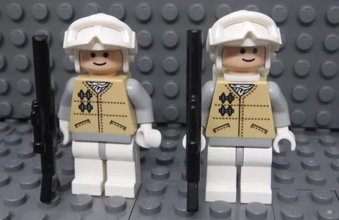 LEGO Star Wars Minfigure Hoth Rebel Light Nougat White Visor SW0167 SW0252 Lot