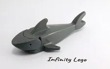 LEGO Dark Bluish Grey Shark without Gills Fish Animal Aquazone Pirate (2547)