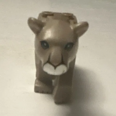LEGO Lioness Tan Animal Figure Big Cat w/ Stud on Back, 1 Piece