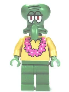 LEGO® Minifigure SpongeBob SquarePants bob035 Squidward Pink Lei