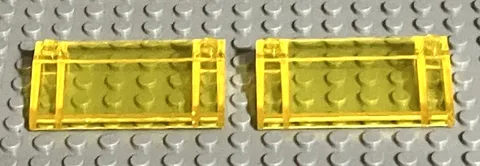 LEGO Trans-Yellow Slope 33 3x6 w/ Inner Walls (3939) Classic Space 497, 924, 928