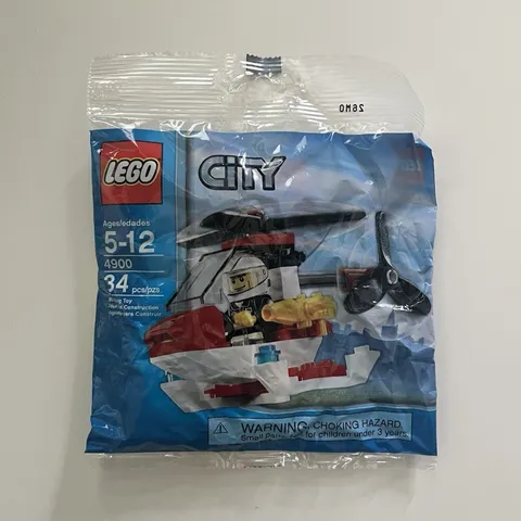 LEGO City Fire Helicopter 4900 Polybag 34 pcs Ages 5-12 Pilot Vehicle Set