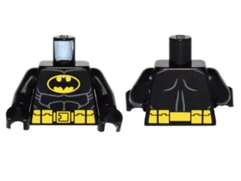 LEGO® Part 973pb0982c01 - Torso Batman Suit with Bat in Yellow Oval Logo