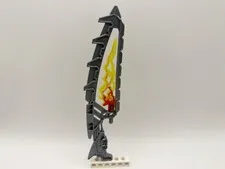 LEGO BIONICLE part 19992+11302 - Gray Weapon Blade w/ TrFlameEffect - 1pc