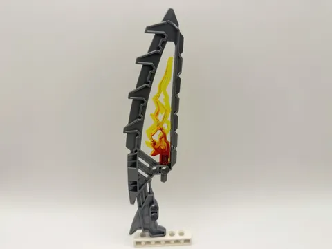 LEGO BIONICLE part 19992+11302 - Gray Weapon Blade w/ TrFlameEffect - 1pc