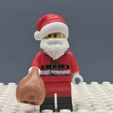 Lego Santa - Fur Lined Jacket with Candy Cane Minifigure hol246