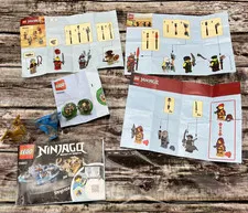 Lego Ninjago Replacement Instruction Manuals W/Tornado of Spinjitzu Accessories
