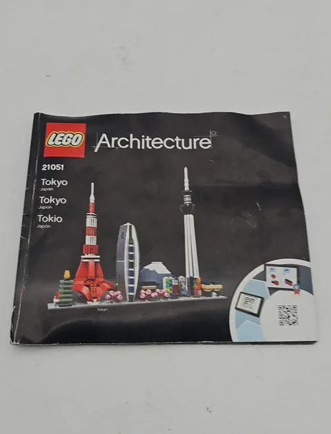 NEW INSTRUCTION MANUAL ONLY Lego Architecture Tokyo JAPAN 21051 NO BRICK OR PART