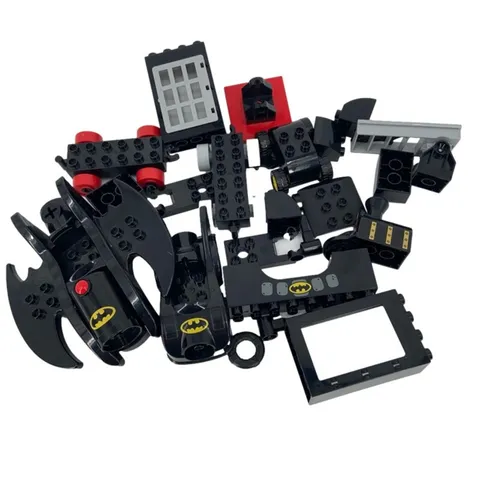 Lego Building Blocks Mixed INCOMPLETE Batman Parts and Other Black Over 20 Piece
