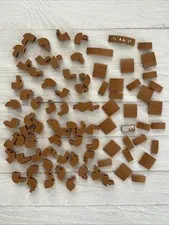LEGO MEDIUM NOUGAT LOT 83 PCS 1X2 CURVE TOP BRICK SLOPE VARIETY BUILDING PIECES