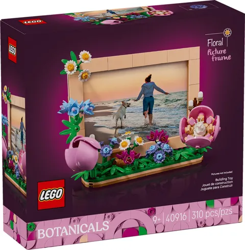 LEGO Botanicals Floral Picture Frame 310-Piece Flower Building Set with Daisy, R