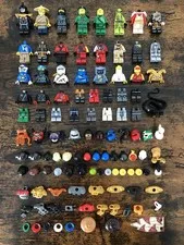 Lego Ninjago: Lot of Assorted Mini figures, Parts, and Rare Pieces
