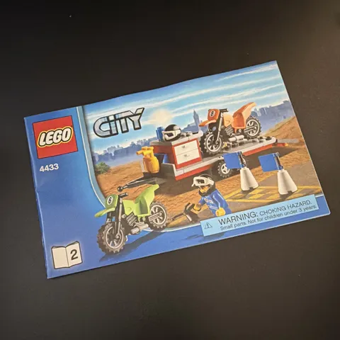 LEGO City 4433 Illustrated Instruction Booklet Multilingual 2012 MPN 4667216