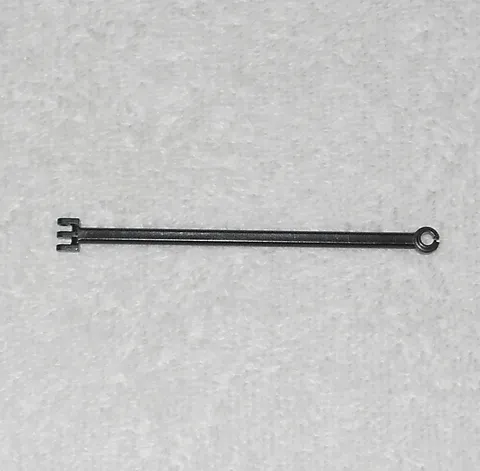 LEGO Islanders - Black Hinge Bar 12L With 3 Fingers - 2375 - From 6256 1994