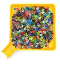 LEGO 7oz Mixture 1 x 1 Tile Lot inv.644