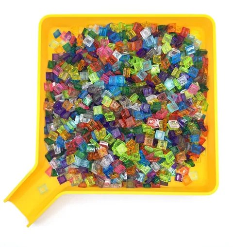 LEGO 7oz Mixture 1 x 1 Tile Lot inv.644