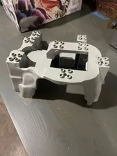 LEGO Duplo Gray Raised 14x16x8 Baseplate Part 31384 Rock Mountain Zoo (2001)