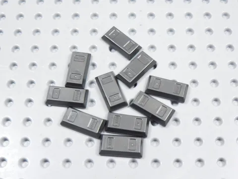 LEGO Lot of 10 Dark Pearl Gray Ingot Treasure Bar Accessory Minifig BI