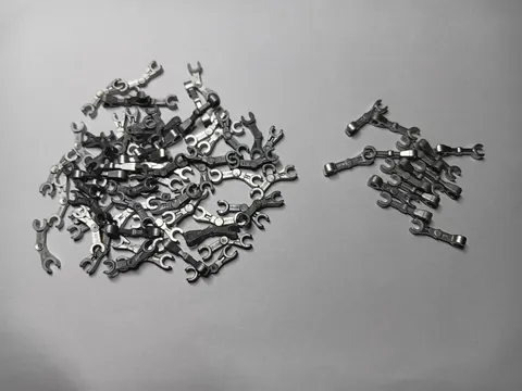 LEGO LOT 72 FLAT/METALLIC SILVER MECHANICAL ARM STRAIGHT & 90° DEGREES DROID