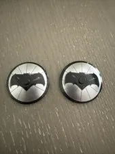 LEGO Dish 4 x 4 with Bat Symbol (Solid Stud) (3960 / 25565) 2 Pieces