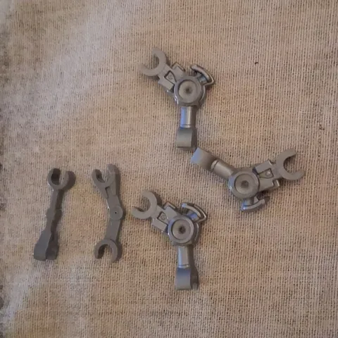 LEGO Gray Plastic Technic Connector Parts Pieces Bulk Lot of 5 (5pc)