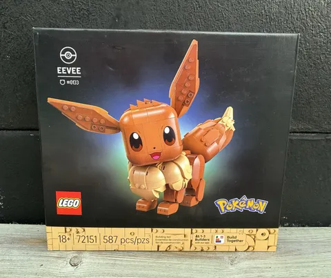 LEGO Pokemon Eevee #72151 Collectible Building Set 587 Pcs Brand New Sealed Box