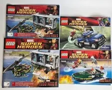 Lego Instructions Manual Lot Marvel Super Heroes 76006 76007 6867 VCG