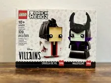 LEGO 40620 BrickHeadz Disney Villains Cruella De Vil & Maleficent Retired Sealed