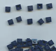 LEGO x 32 Dark Blue Plate 1 x 1 NEW bulk lot 3024