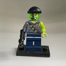 LEGO Ultra Agents Toxikita Minifigure uagt013 Green Cybernetic Head Stud Shooter