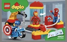 LEGO DUPLO Marvel 10921 Super Heroes Lab COMPLETE Retired Iron Man Spider-Man