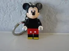 LEGO Disney Mickey Mouse Minifigure Keychain Keyring - Free Shipping