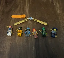 LEGO NINJAGO Minifigures Lot w/ Weapons Accessories for Ages 6+ Ninjas